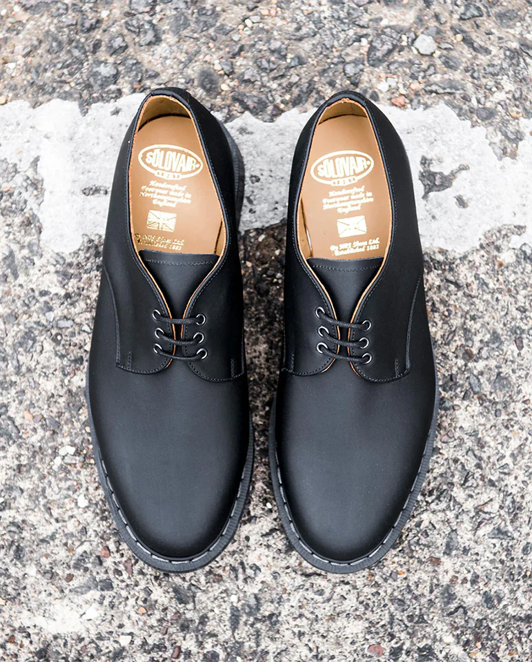 3 Eye Gibson Shoe Black Greasy - Image 5