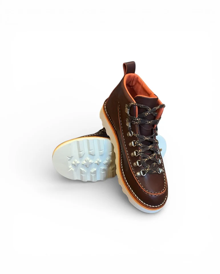 A961 Hiking Boot - Brown / Orange - Image 3
