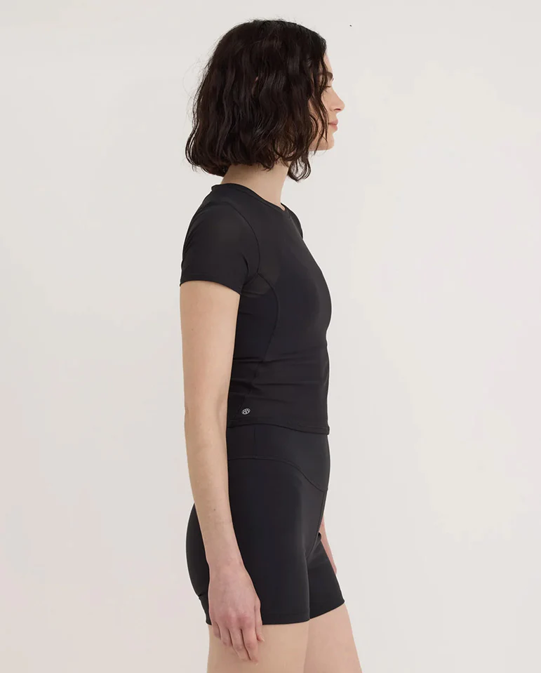 Active Mesh Tee - Black - Image 3