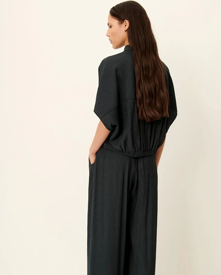 Alfassa Knotted Shirt - Smoke Green - Image 5