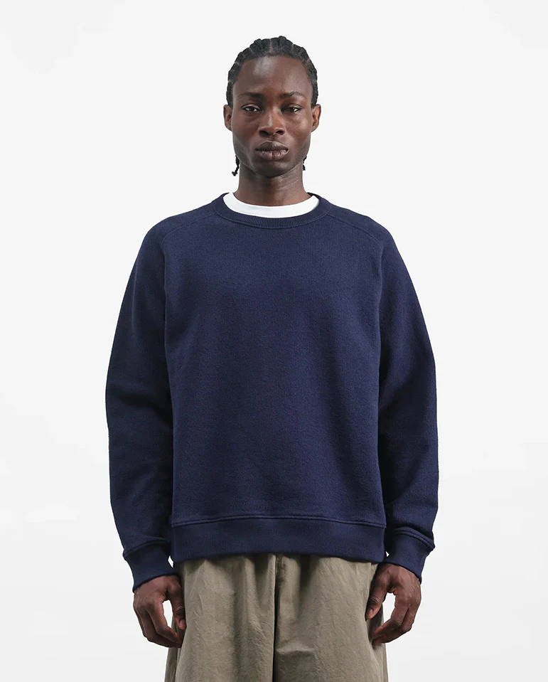 Almost Grown Textured Sweat - NAVY - Image 2