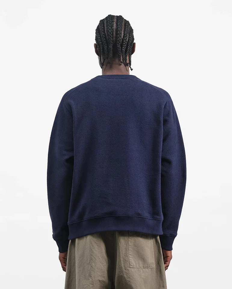Almost Grown Textured Sweat - NAVY - Image 4