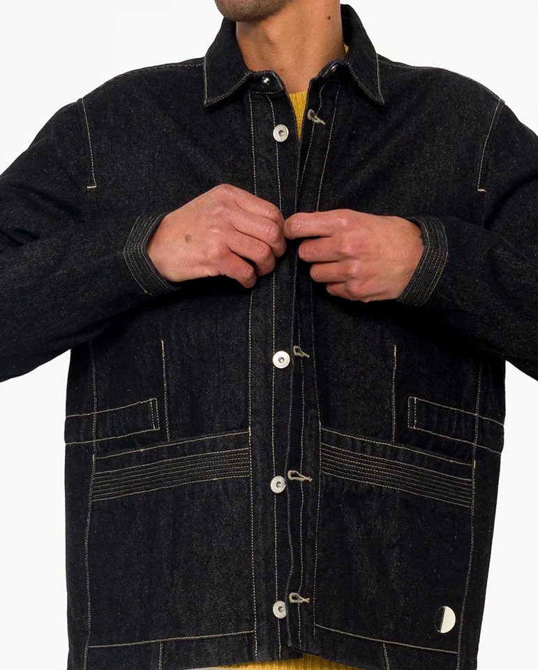 ANNIVERSARY JACKET - BLACK DENIM - Image 4
