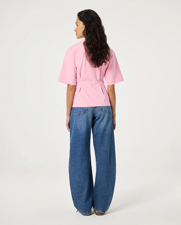 Asta Rosette Tee - Pink - Image 4