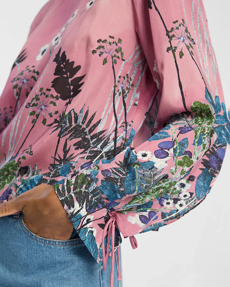 Basilia Printed Blouse - Print Berry - Image 3