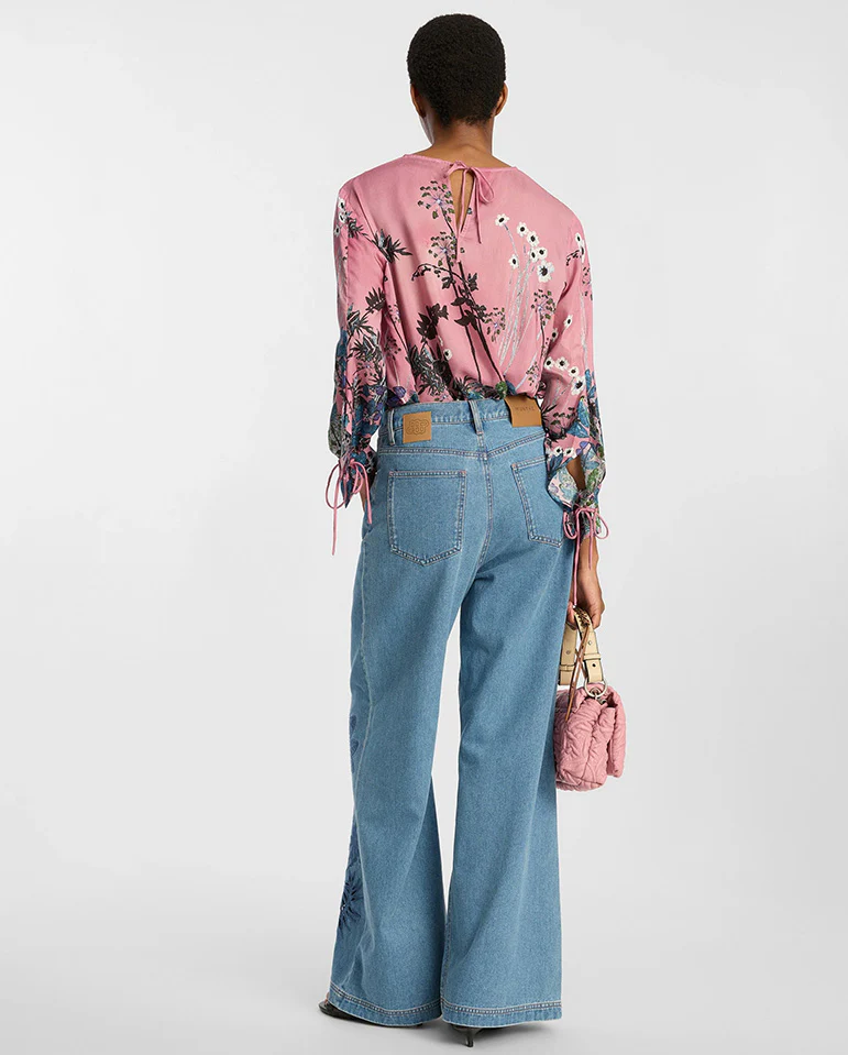 Basilia Printed Blouse - Print Berry - Image 4