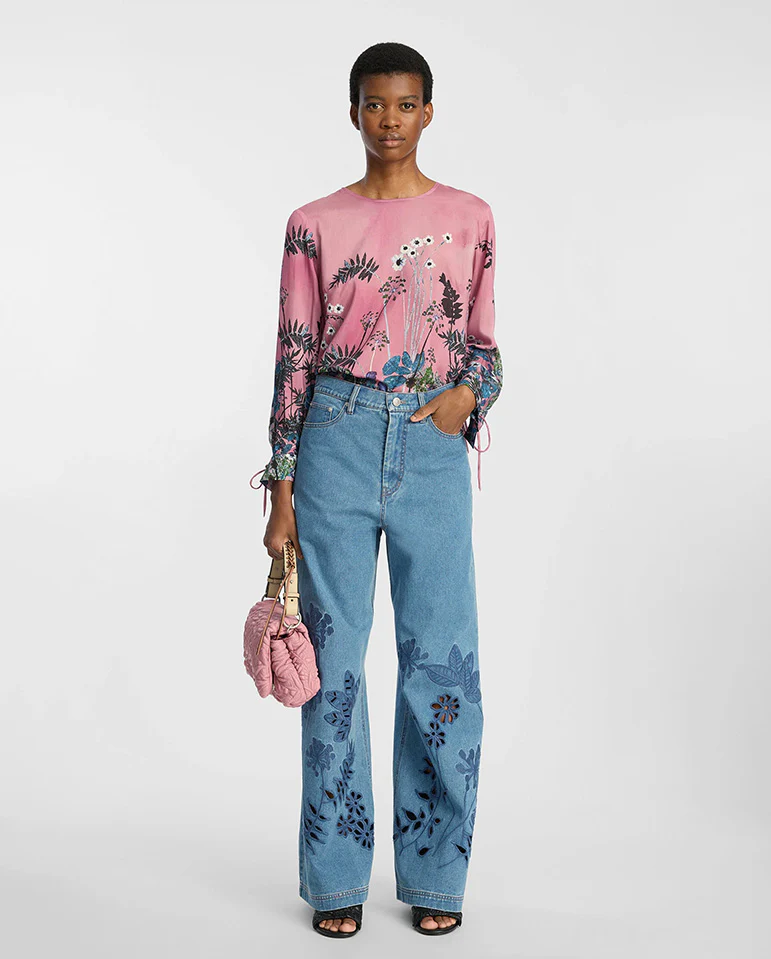 Basilia Printed Blouse - Print Berry - Image 5