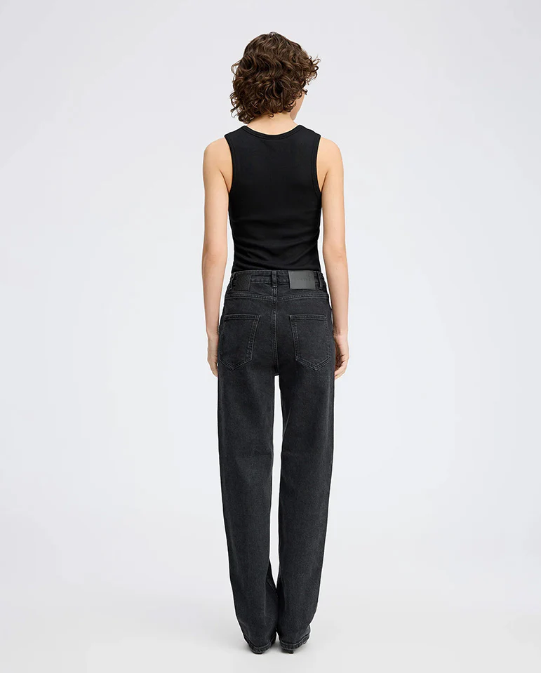 Boma Button Tank Top BLACK - Image 4
