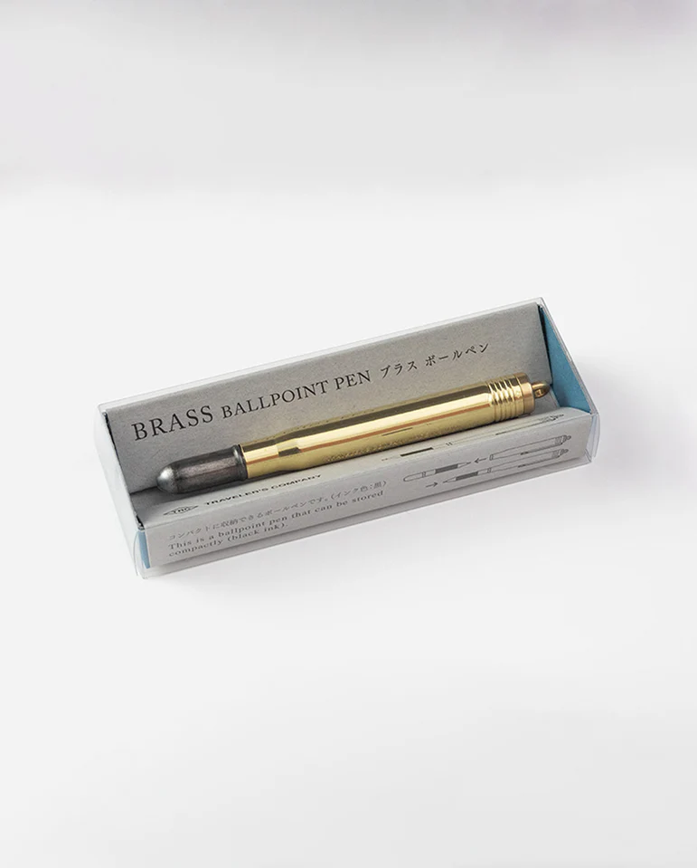 Brass Ball Point Pen - Solid Brass - Image 2