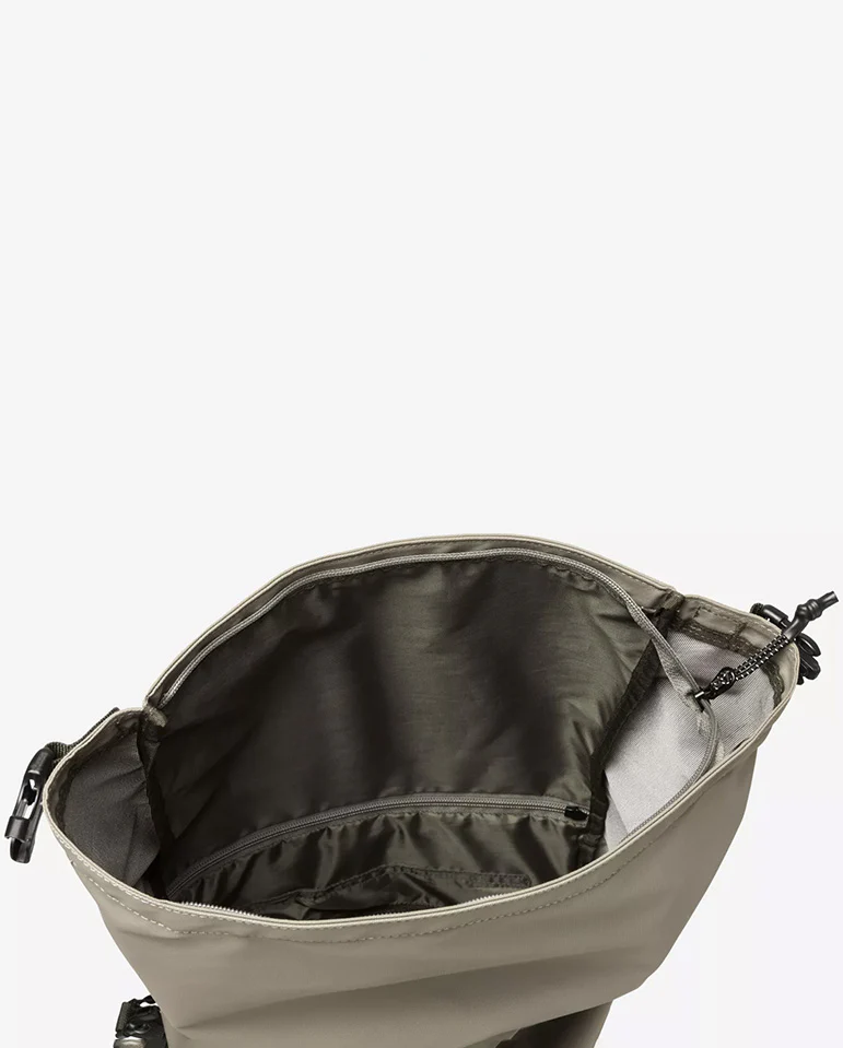 Buckden Roll Top Backpack - Taupe - Image 4