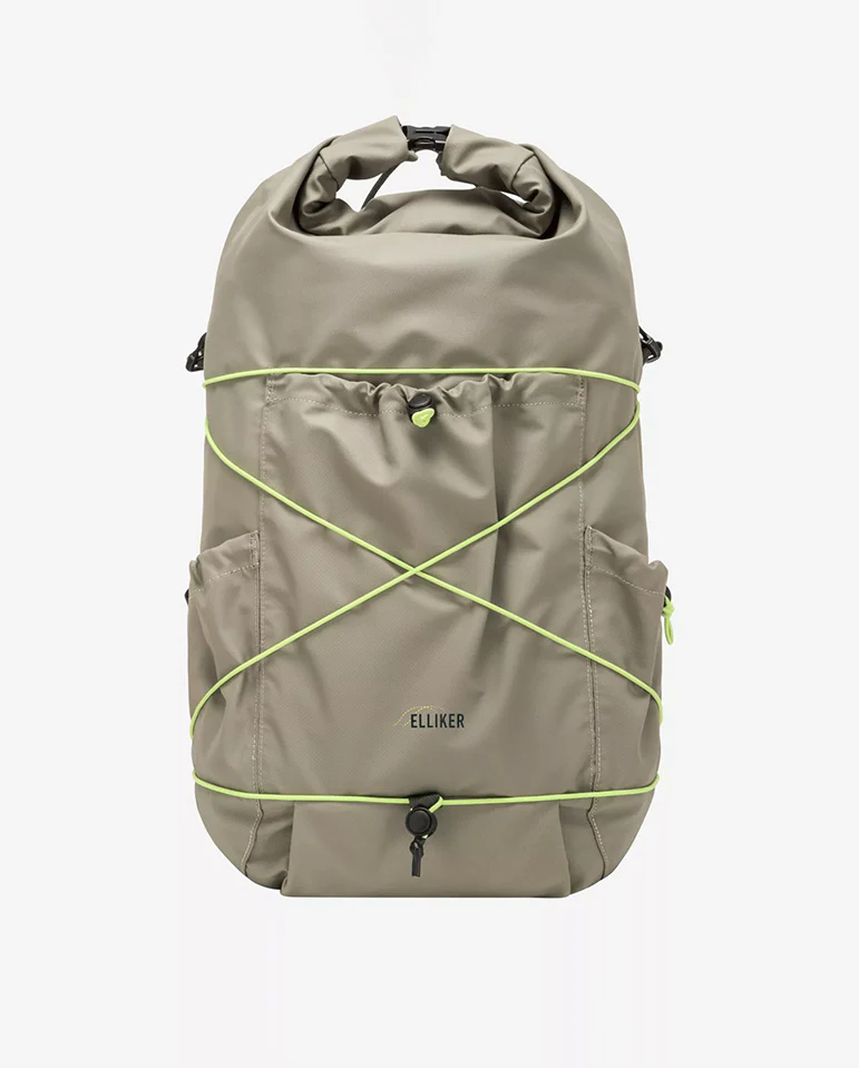 Buckden Roll Top Backpack - Taupe - Image 5