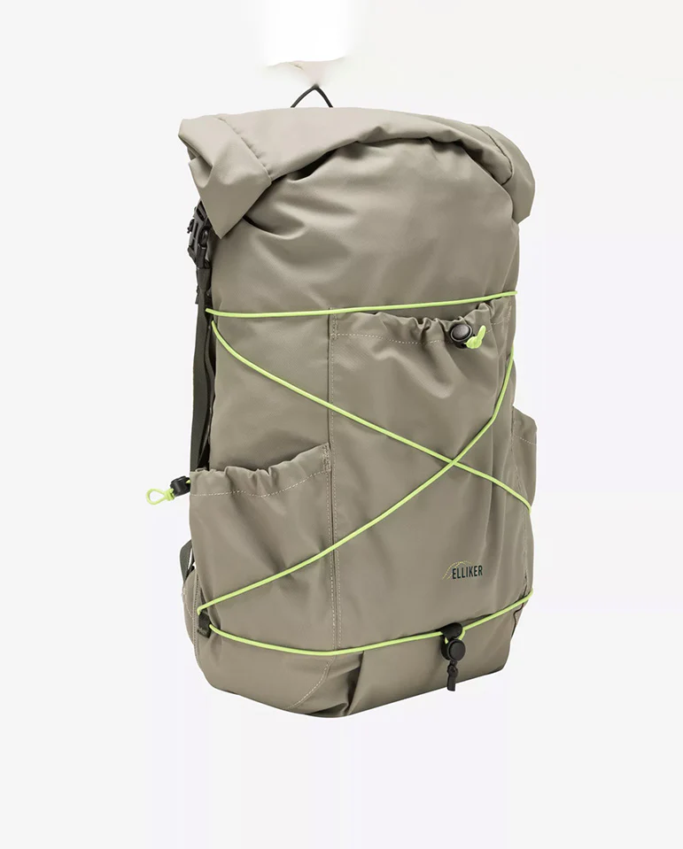 Buckden Roll Top Backpack - Taupe - Image 6