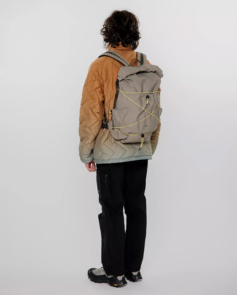 Buckden Roll Top Backpack - Taupe - Image 8