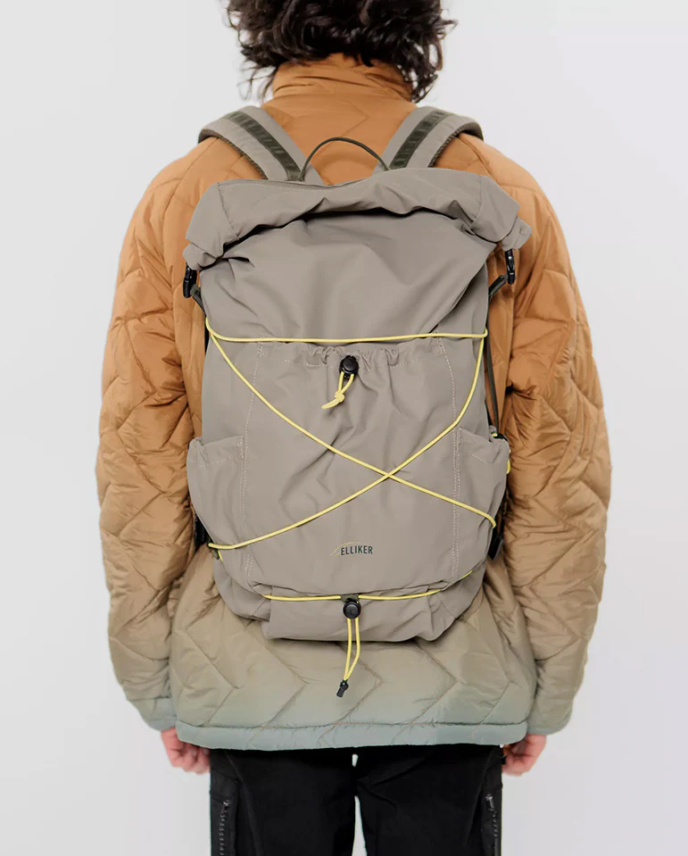 Buckden Roll Top Backpack - Taupe - Image 9