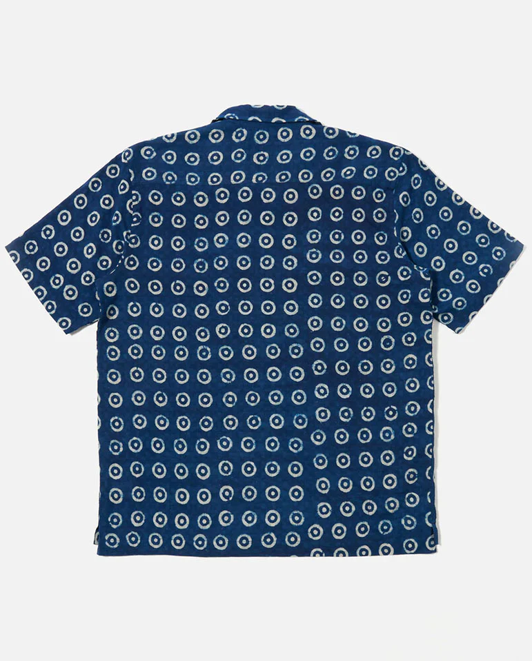 CAMPER SHIRT - INDIGO Block Circles - Image 4