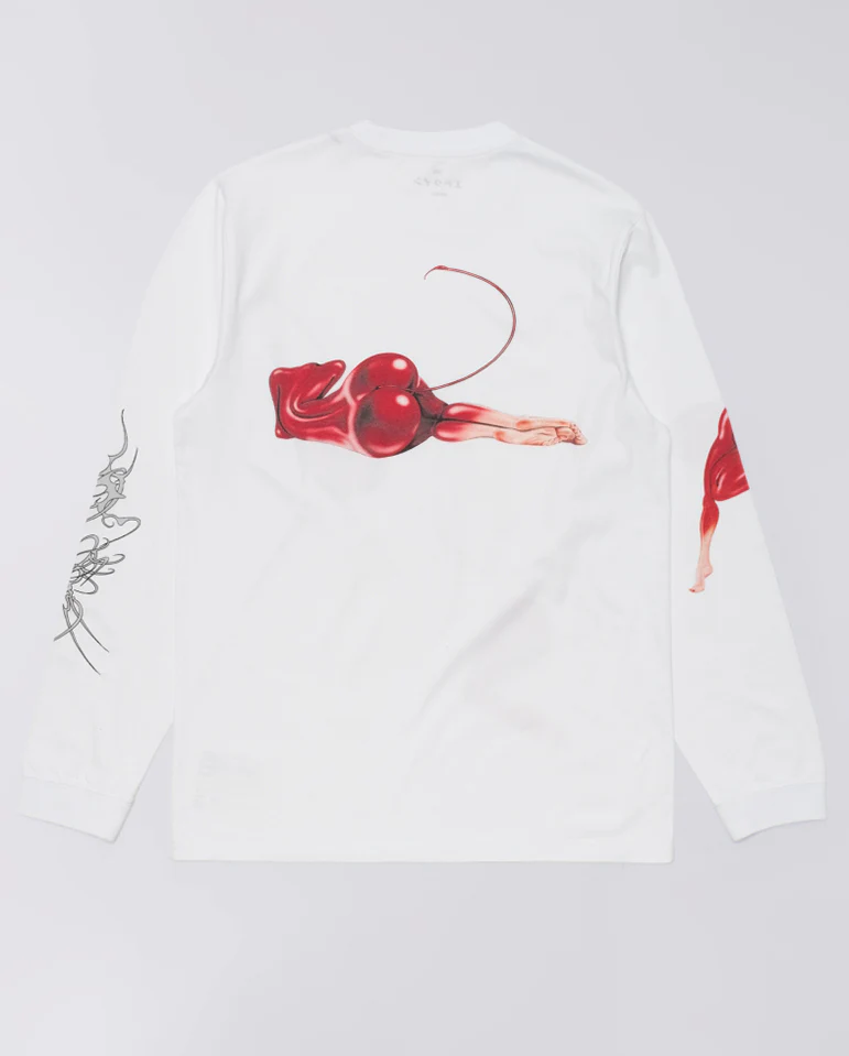 Cherry Devil T-Shirt - White Garment Wash - Image 2