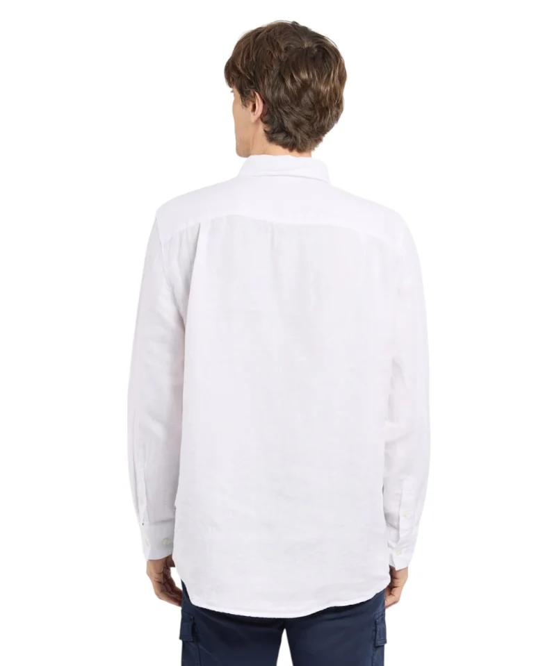 Comfort Linen Shirt - White - Image 3