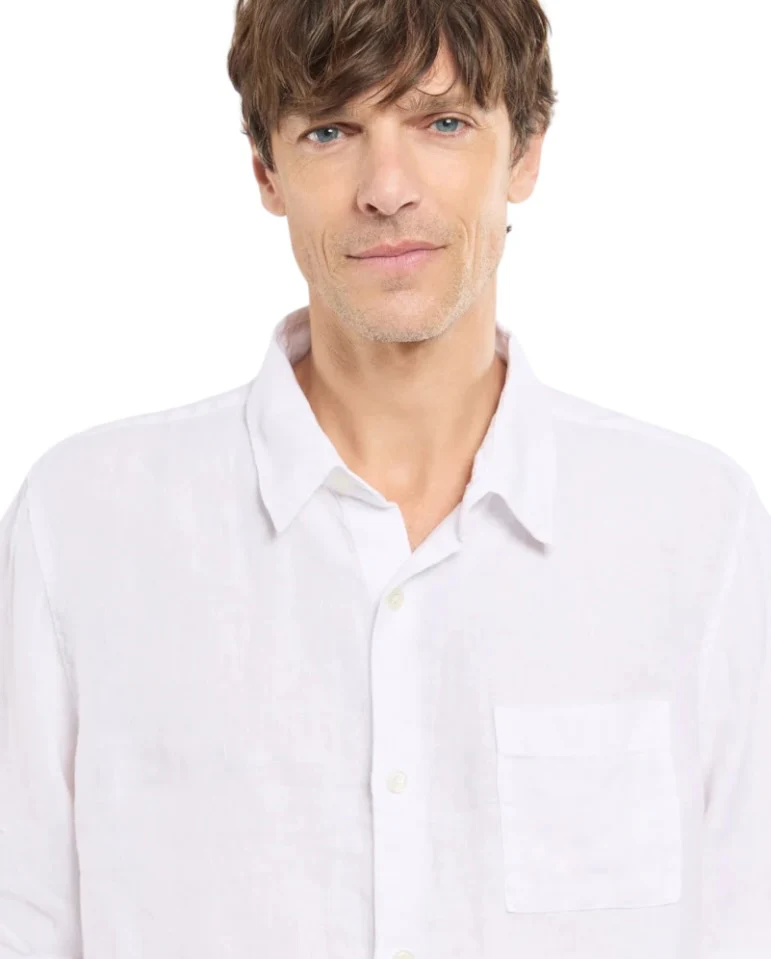 Comfort Linen Shirt - White - Image 4