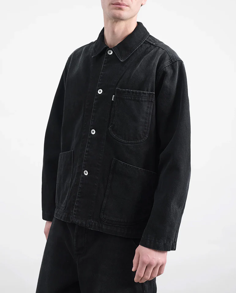 CONSTRUCTION JACKET - CHARCOAL DENIM - Image 4