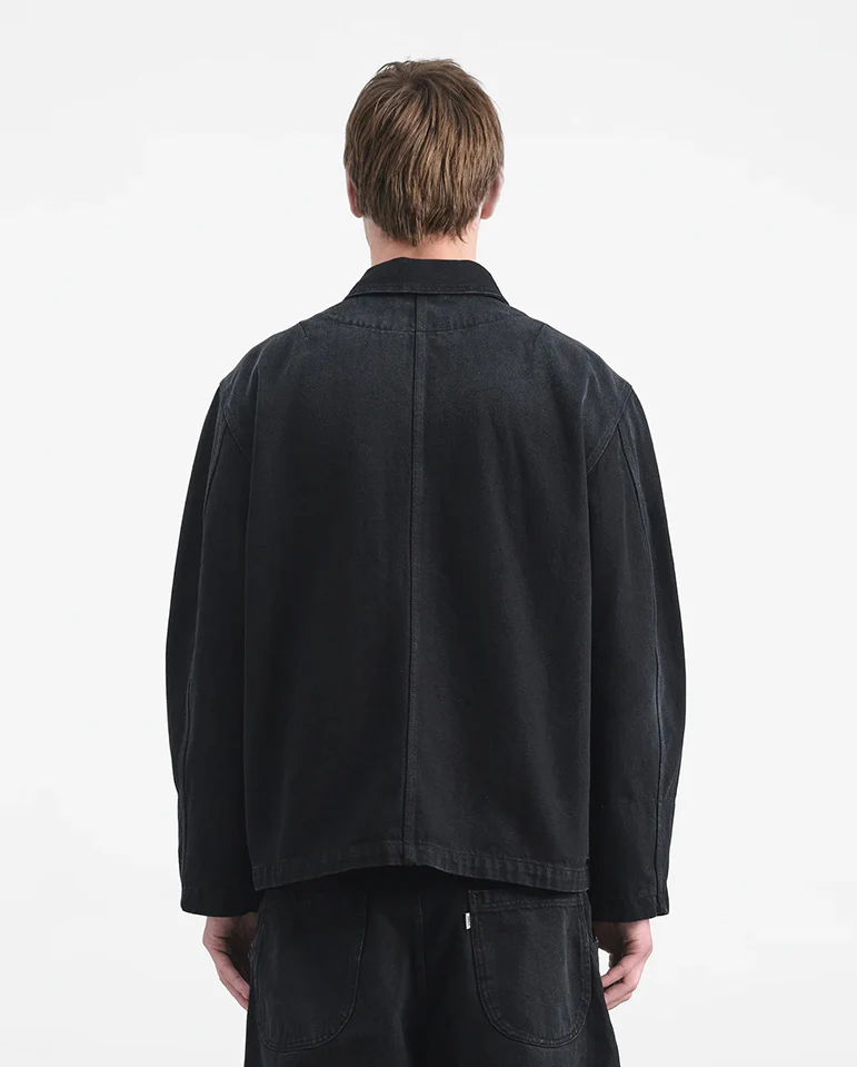 CONSTRUCTION JACKET - CHARCOAL DENIM - Image 5