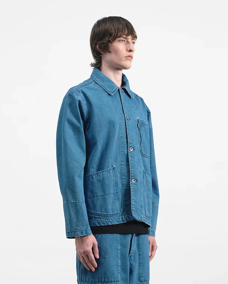 CONSTRUCTION JACKET - Indigo - Image 4