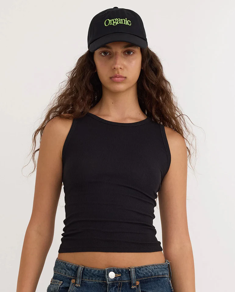 Core Rib Tank Top - Black - Image 3