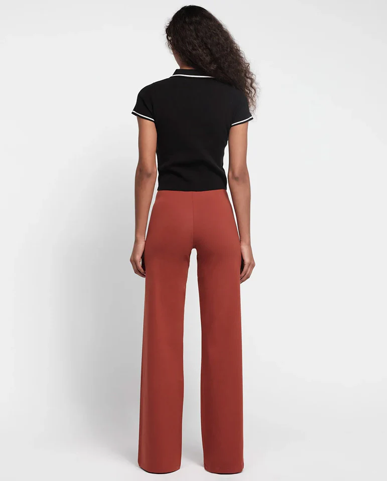 Core Straight Leg Pant - Rust - Image 4