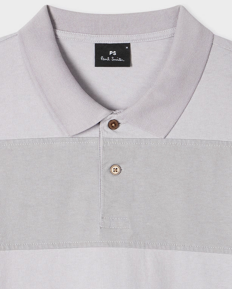 Cut Out Polo - Lavender / Grey - Image 2