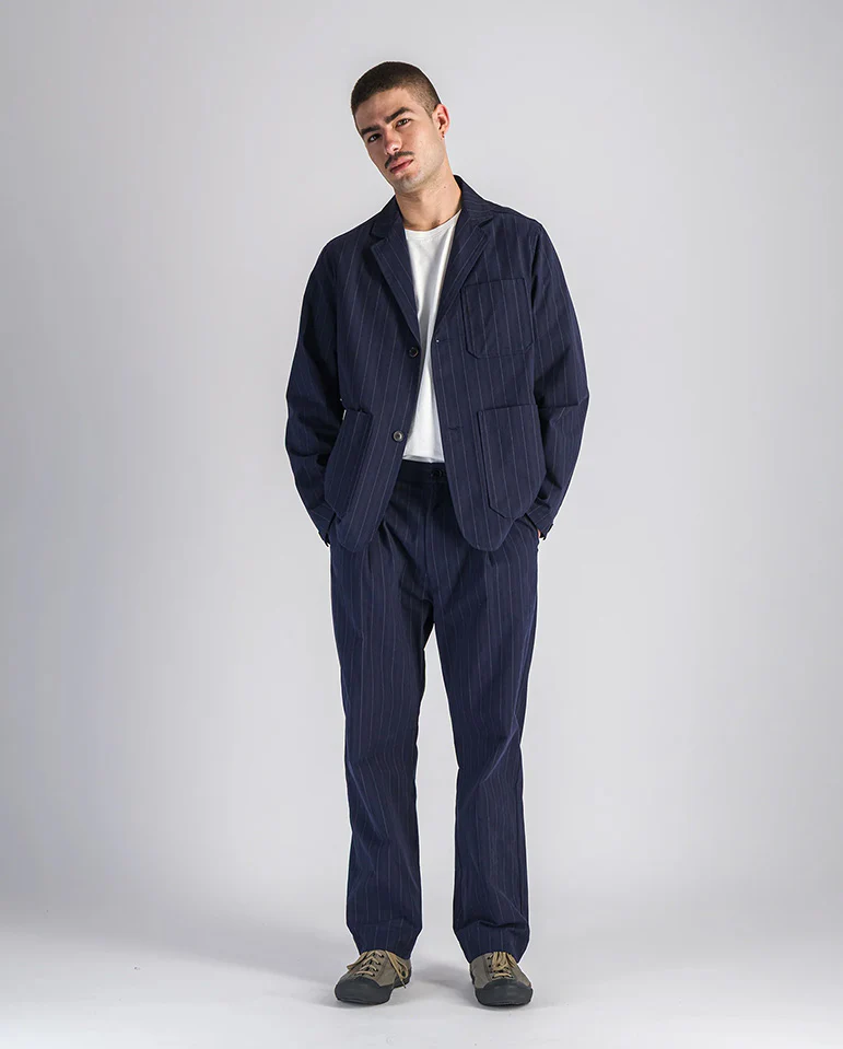 Donati pants - navy stripes - Image 2
