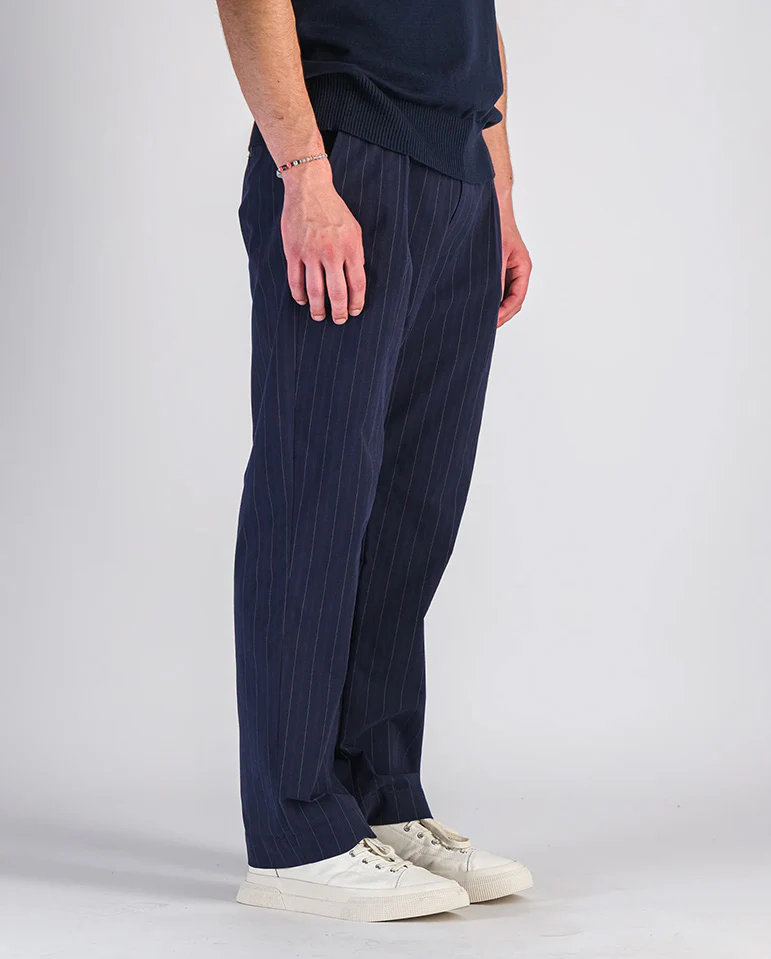 Donati pants - navy stripes - Image 3
