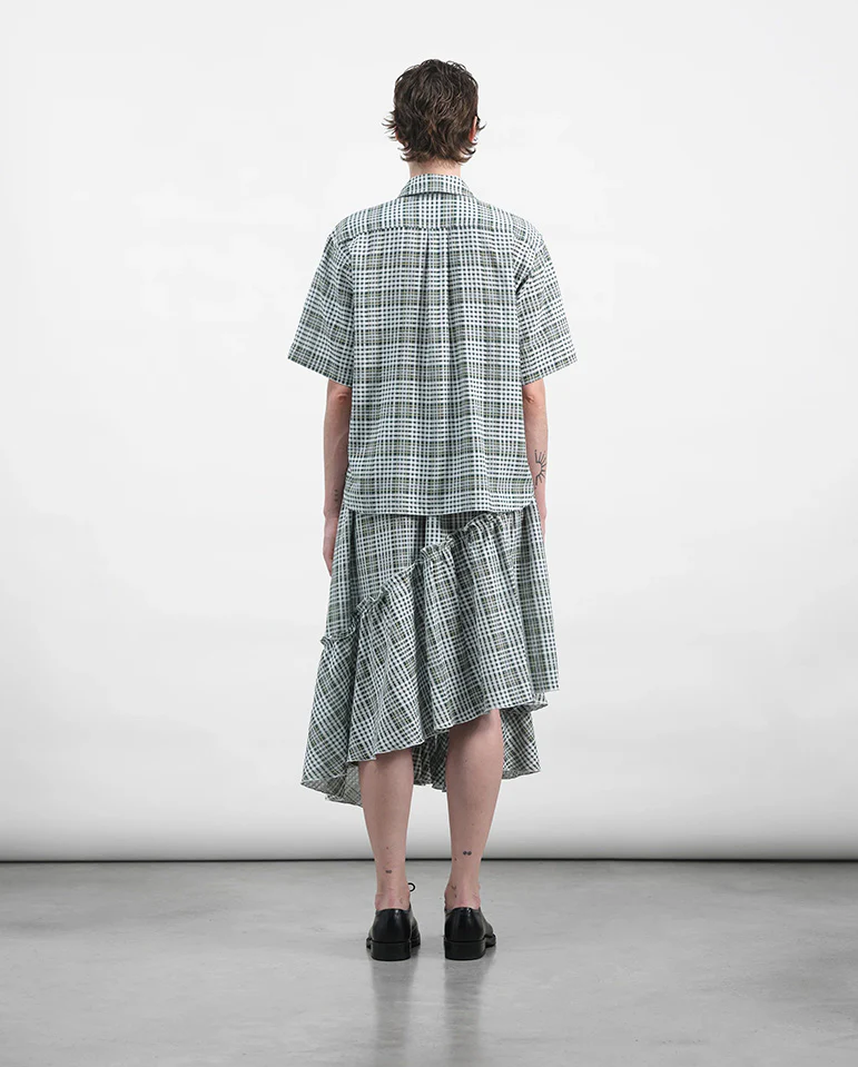 Draped Skirt Multi Check - Image 5