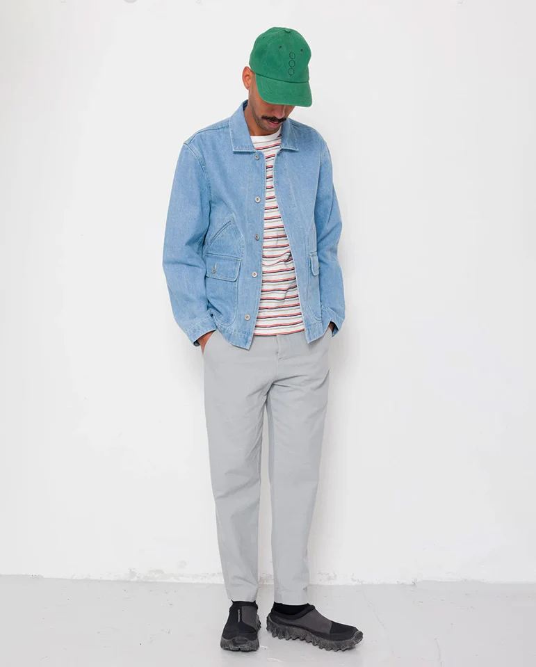 DRAWCORD ASSEMBLY PANT - SILVER GREY COTTON LINEN - Image 2