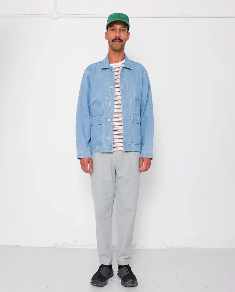 DRAWCORD ASSEMBLY PANT - SILVER GREY COTTON LINEN - Image 4