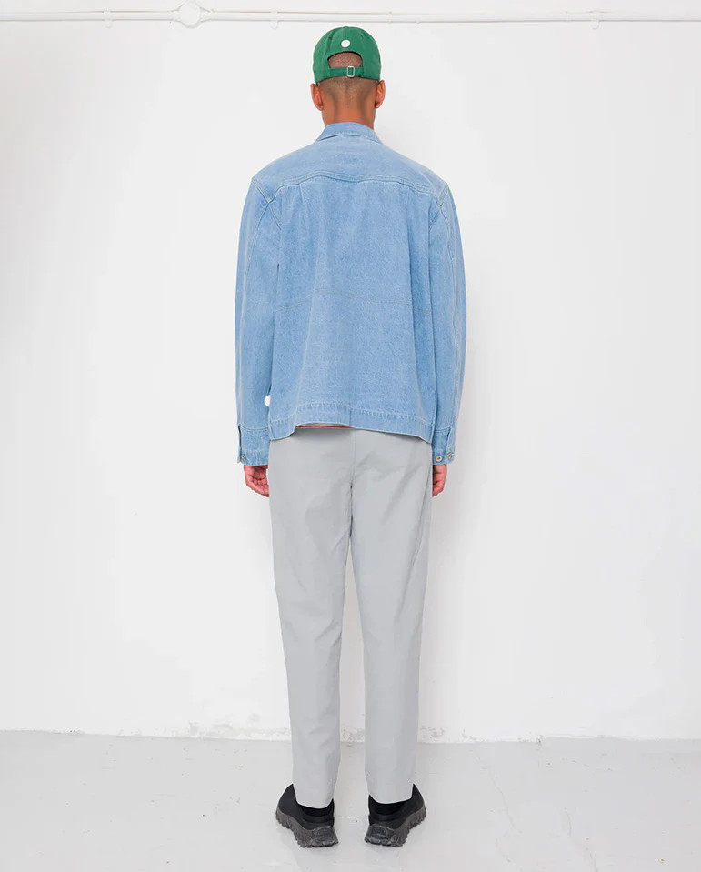 DRAWCORD ASSEMBLY PANT - SILVER GREY COTTON LINEN - Image 5