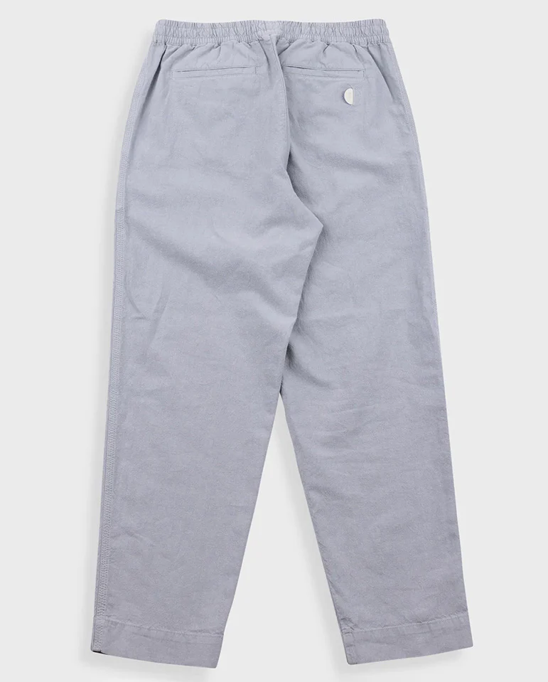 DRAWCORD ASSEMBLY PANT - SILVER GREY COTTON LINEN - Image 6
