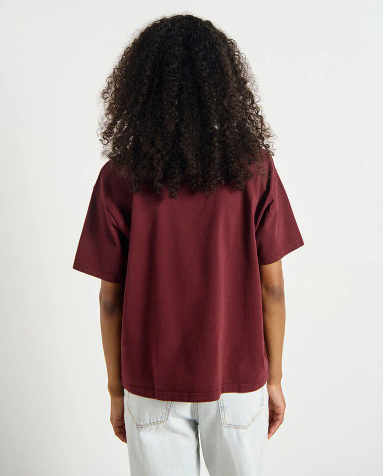 Fizvalley Boxy Tee Bordeaux - Image 3