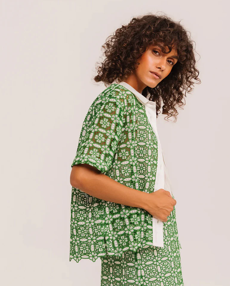 Flavia Goya Blouse - Green - Image 4
