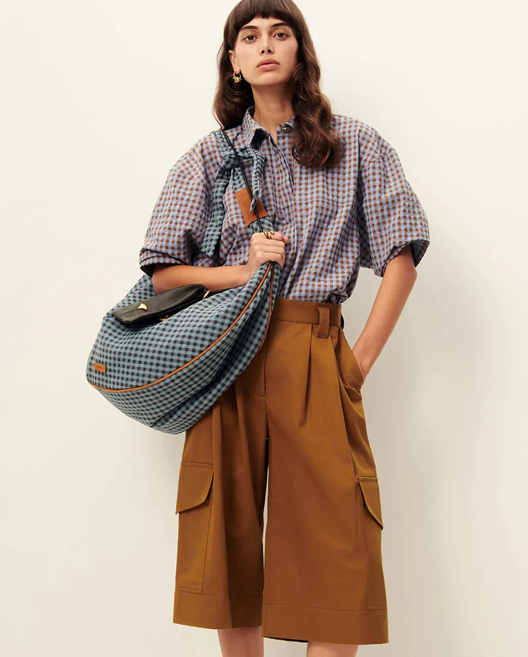 Florentina Blouse - Amber Blue Gingham - Image 4