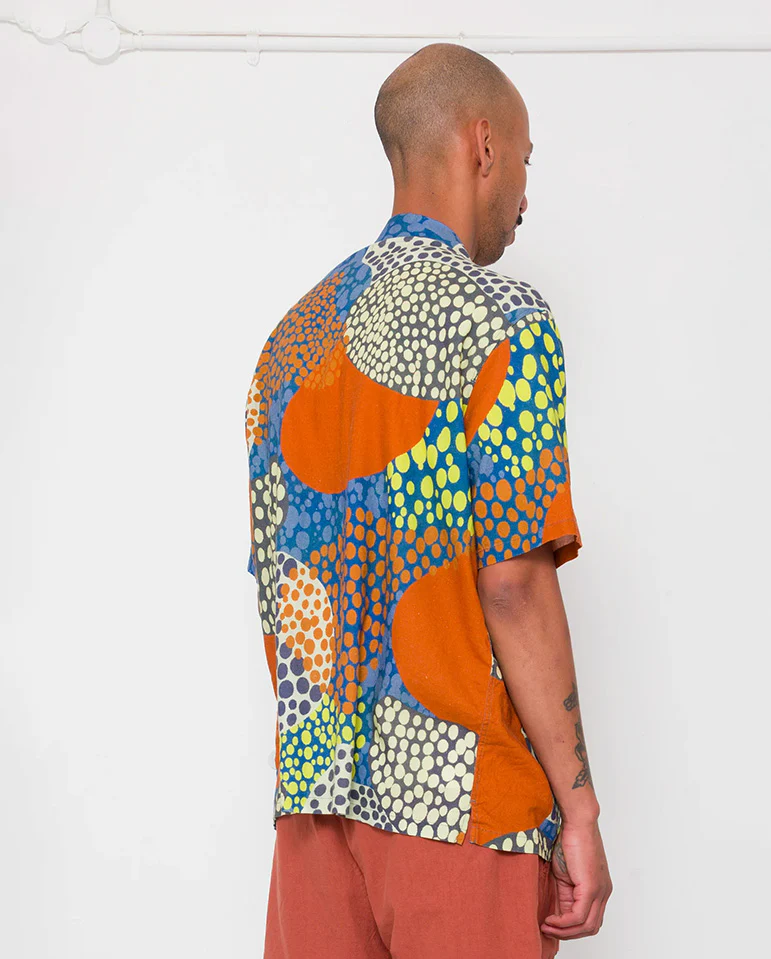 GABE SHIRT - DOT PRINT RED MULTI - Image 3