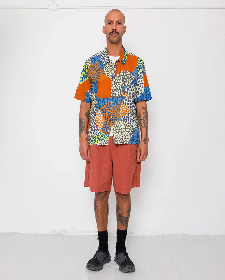 GABE SHIRT - DOT PRINT RED MULTI - Image 4