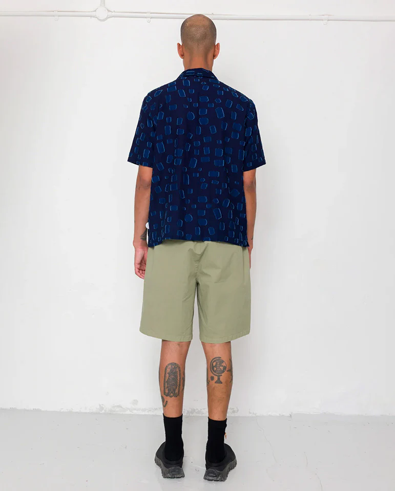 GABE SHIRT - INDIGO IRREGULAR DOT - Image 6