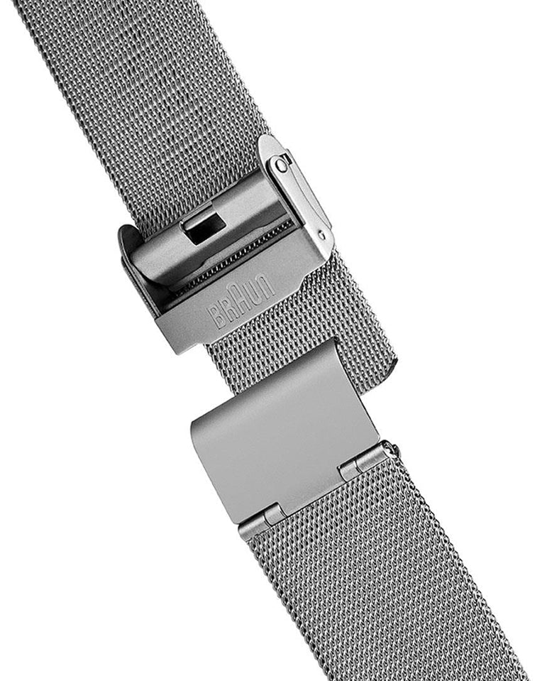 Braun Watch Black Dial Silver Mesh Strap - Image 5