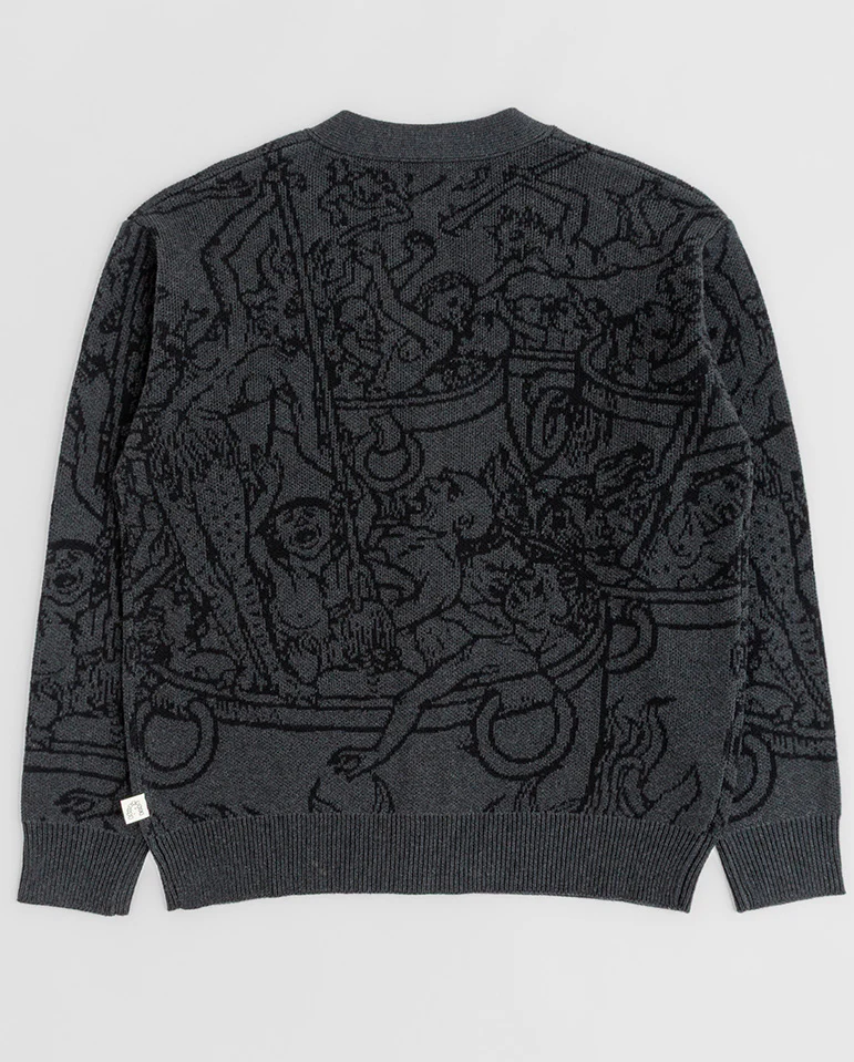 Hades Cardigan - Charcoal - Image 2