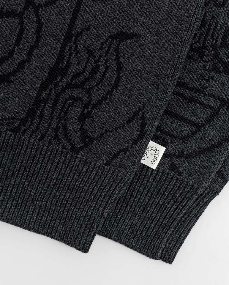 Hades Cardigan - Charcoal - Image 4