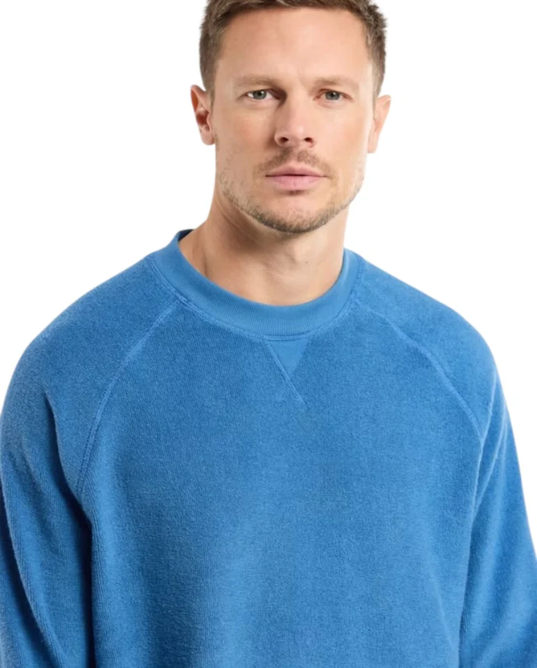Heritage Raglan Terry Sweat - Dark Blue - Image 3