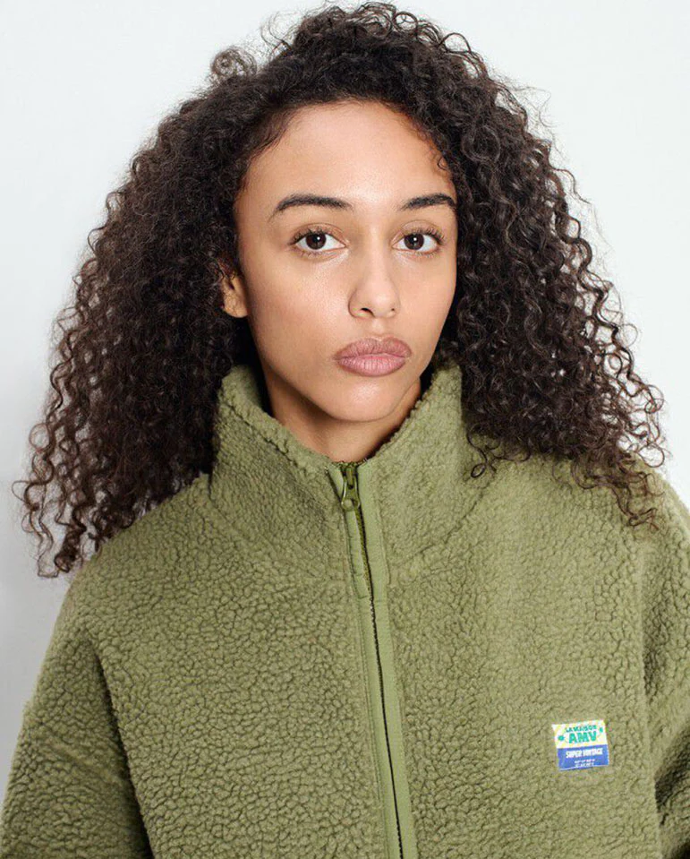 Hoktown Teddy Fleece Jacket - shore Melange - Image 4