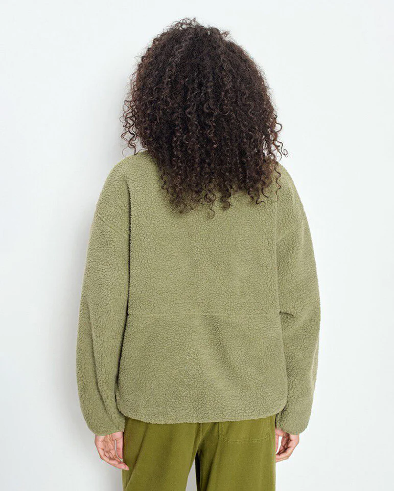 Hoktown Teddy Fleece Jacket - shore Melange - Image 5