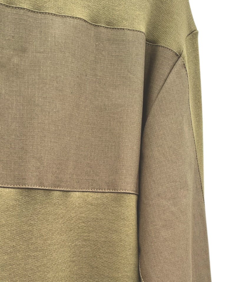 Inset Sweat - Olive Green - Image 3
