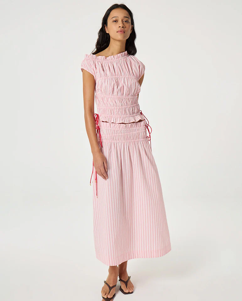John S/S Stripe Top - Pink Stripe mark 2 - Image 4