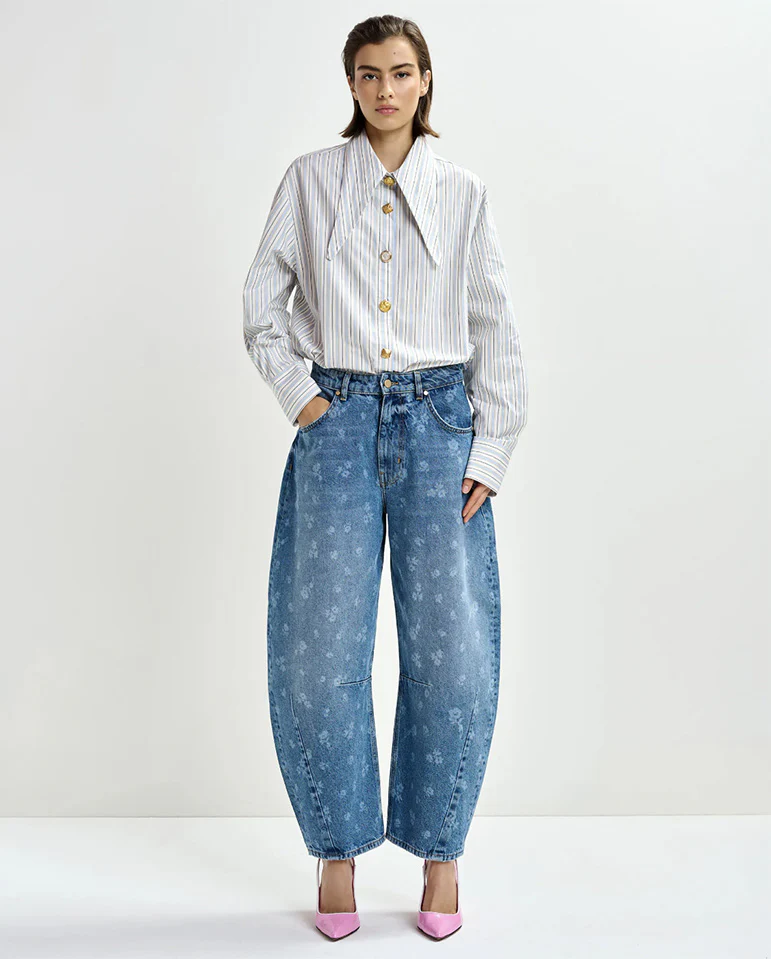 Jomato Pointy Collar Shirt - Nile Blue - Image 3